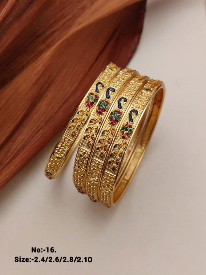 Designer Micro Gold Plating 4 Pice Bangles Suppliers in Mumbai
